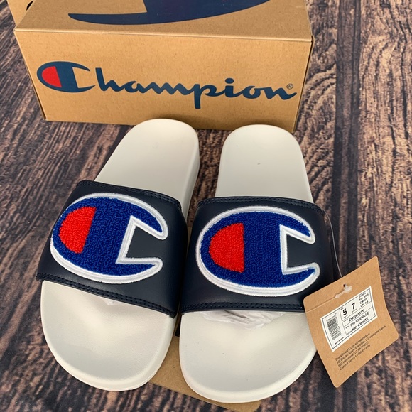 champion chenille slides